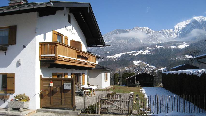 Zimmer für 2 Personen, mit Balkon und Garten, kinderfreundlich am Königssee