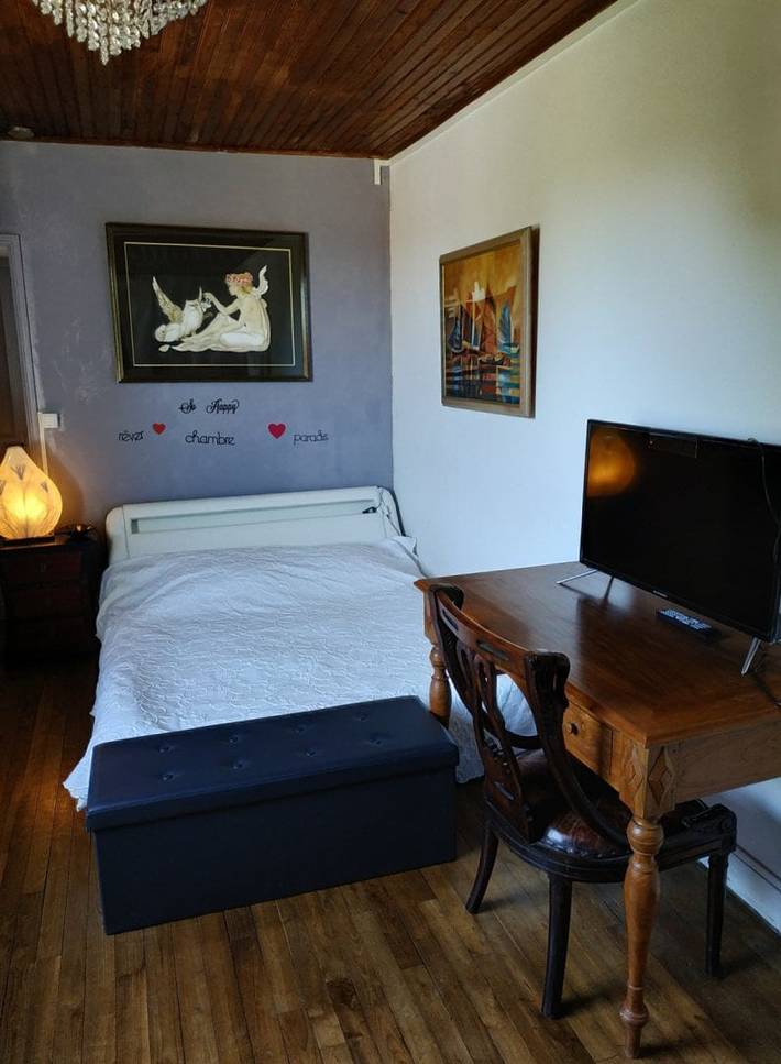 Chambre d’hôte pour 3 personnes, avec jardin, animaux acceptés