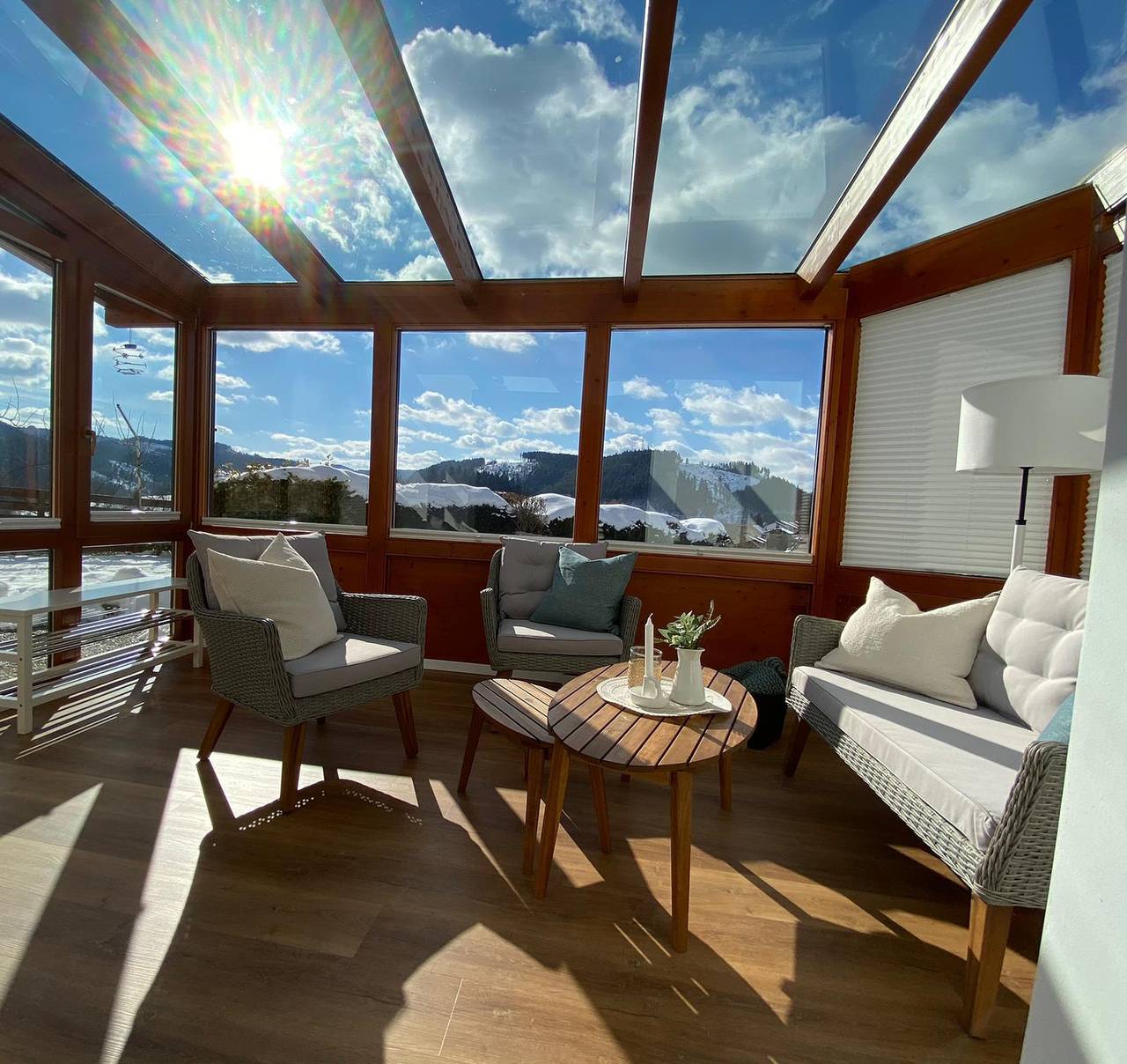 Ganze Ferienwohnung, Ferienwohnung Waldnest - Ferienwohnung mit Wintergarten, 79 qm, 2 Schlafzimmer, max. 4 Personen in Lenzkirch, Südschwarzwald