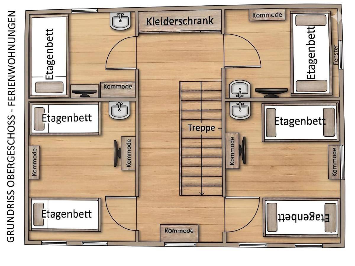 Monteurunterkunft Ii Ferienhaus Ii A7 Holle mit 14 Betten, 3 Duschen und 3 Wcs in Holle (Basse-Saxe), Arrondissement de Hildesheim