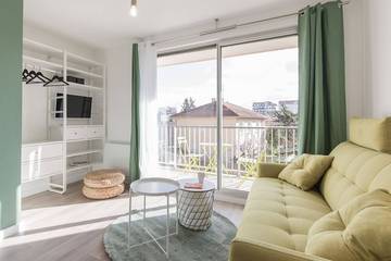 Gîte pour 2 personnes, avec balcon et jardin à Villeurbanne
