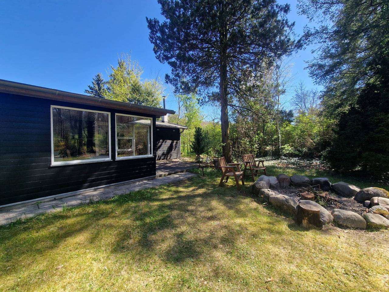 Bungalow „Idylle 1“ mit privater Terrasse, Garten und Wlan in Rießen, Siehdichum