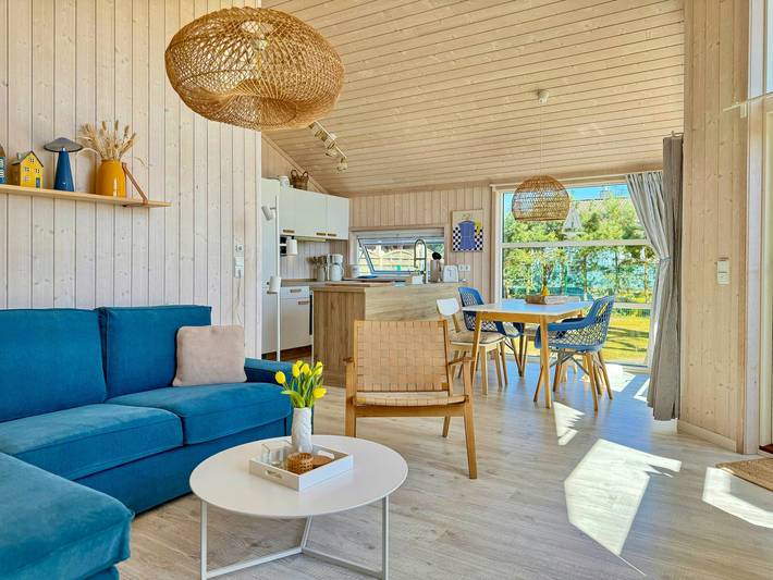 Ferienhaus für 4 Personen, mit Terrasse und Garten sowie Sauna