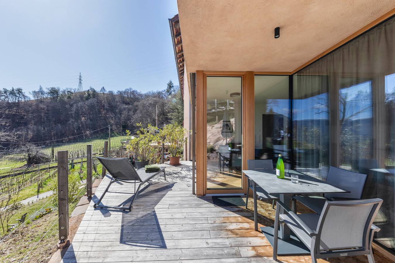 Ganze Wohnung, Ferienwohnung 'Firmelein Erdgeschoss' mit Bergblick, privater Terrasse und Wlan in Missian, Eppan an der Weinstraße