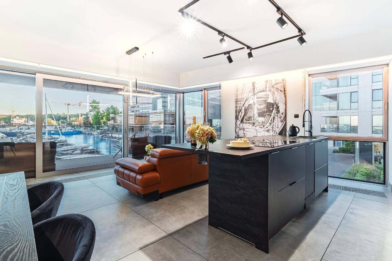 Appartement de vacances entier, Yacht Park Apartment with panoramic view of the marina in Gdynia, Poland in Gdynia, Tricity