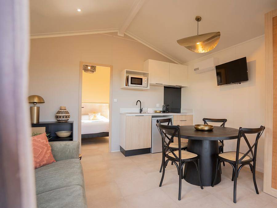 Damona Lodges - Albergue 4 personas - Lodge Ethnique (sin spa) 1 dormitorio + sofá cama salón in Vairé, Valle del Loira