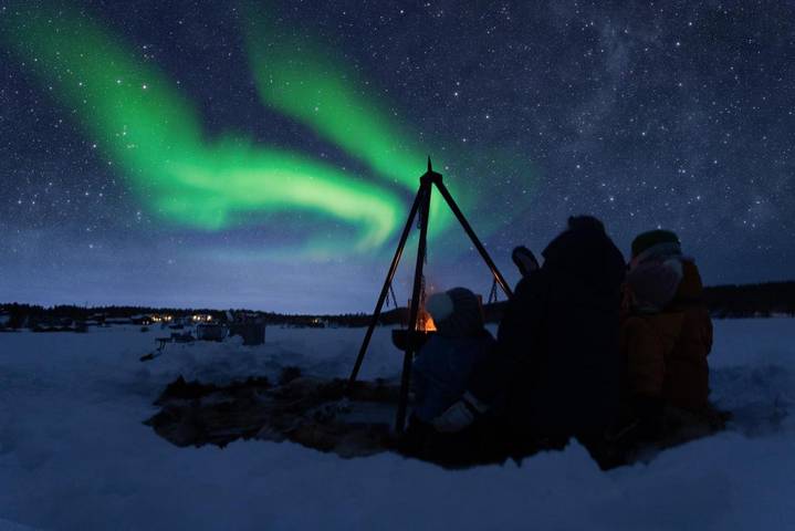 Hus för 4 Personer, med trädgård samt sjöutsikt och utsikt i Kiruna