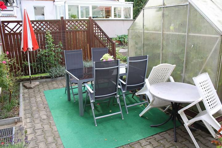 Bungalow für 3 Personen, mit Garten
