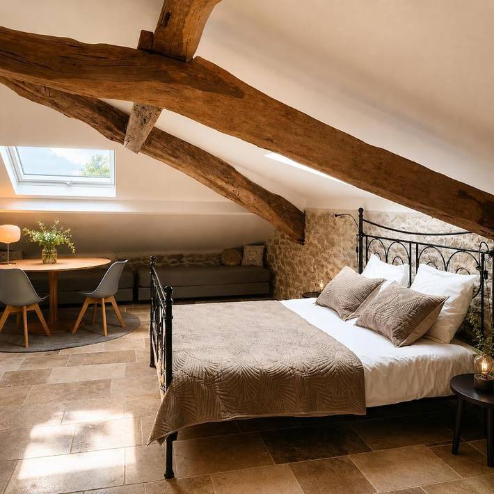 Chambre d’hôte pour 4 personnes, avec Jacuzzi et Terrasse ainsi que Jardin et Piscine à Lauzerte