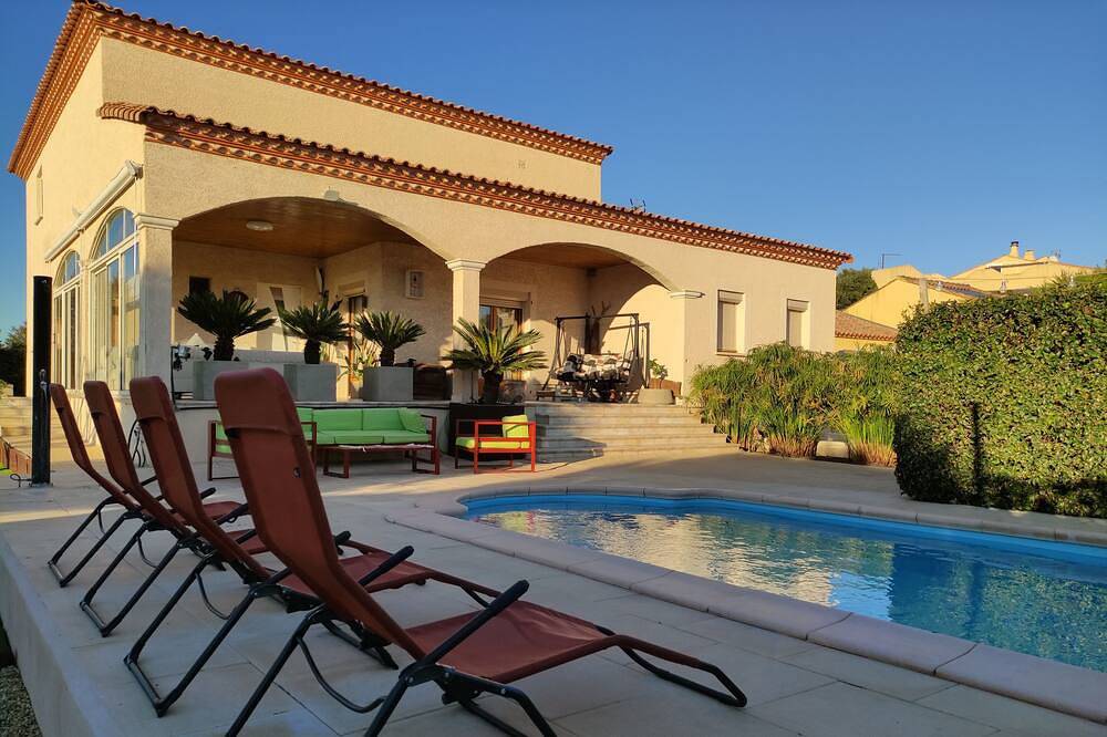 Villa Les Trois Oliviers in Loupian, Mittelmeerküste (Frankreich)