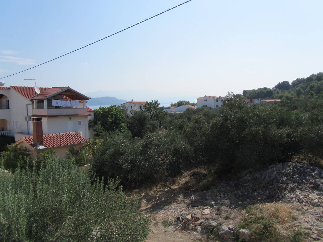 Ganze Wohnung, 1-Zimmer-Ferienwohnung mit Balkon und Meerblick Slatine, Ciovo A-15916-c in Slatine, Ciovo