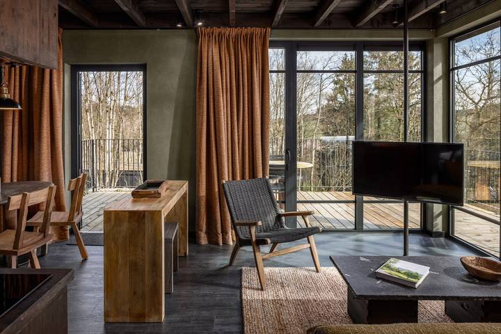 Chalet für 4 Personen, mit Balkon/Terrasse und Terrasse sowie Sauna in Belgien - 3