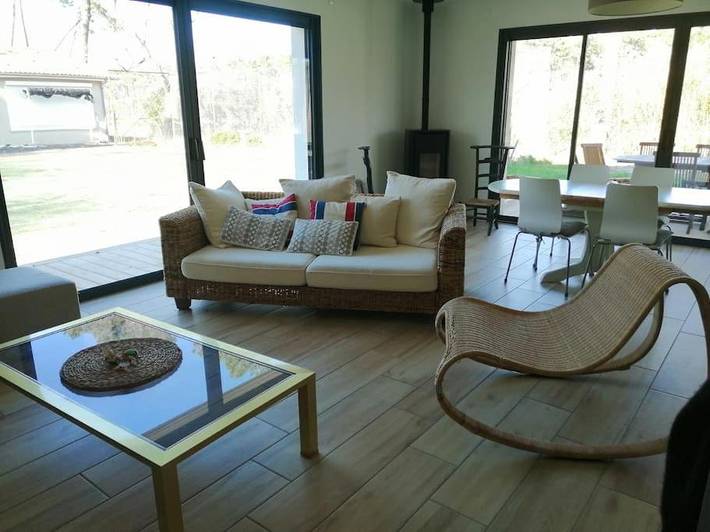 Location de vacances pour 8 personnes, avec jardin ainsi que terrasse et vue, animaux acceptés dans Contis - 2