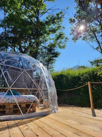 Tente pour 2 personnes, avec jardin et vue dans Hautes-Alpe