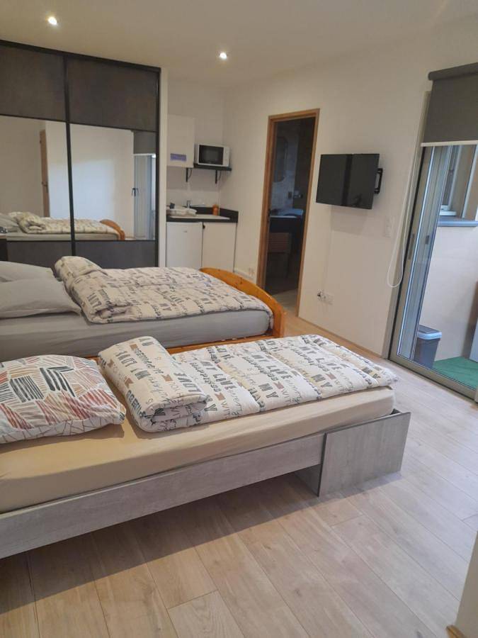 Appartement de vacances pour 3 personnes, avec jardin