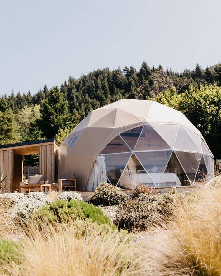 Camping für 2 Personen, mit Ausblick und Balkon sowie Garten in Neuseeland