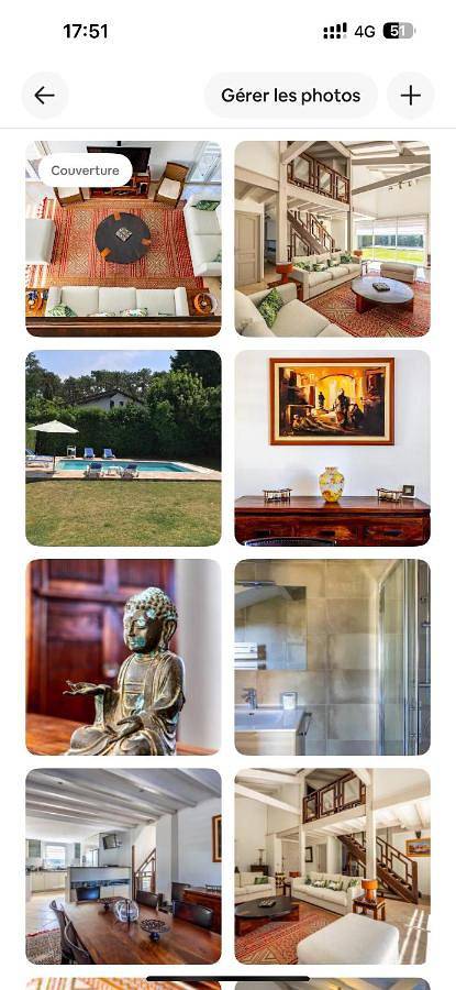 Villa pour 8 personnes, avec piscine ainsi que jardin et vue à Anglet - 2