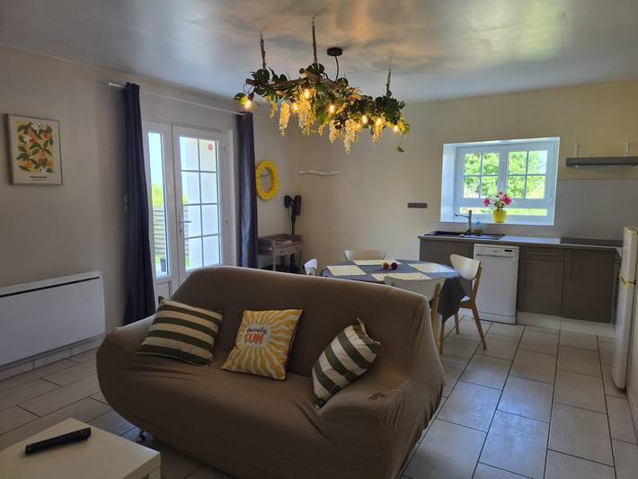 Maison de vacances pour 4 personnes, avec jardin dans Cotentin