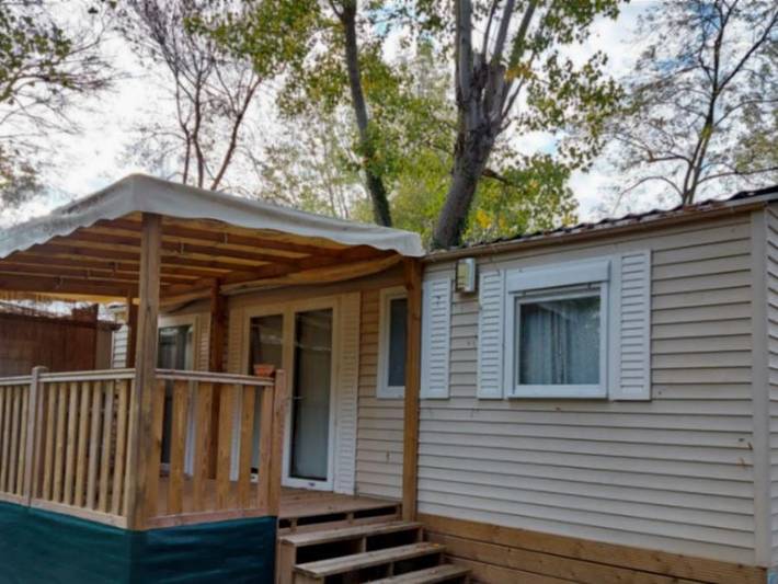 Camping le Pré Saint André - Mobilheim 6 personen - Familie in Souvignargues, Mittelmeerküste (Frankreich)