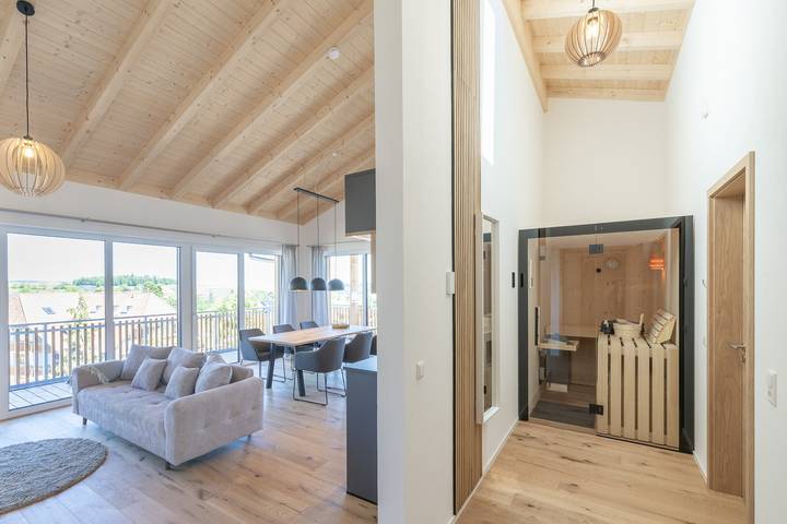 Ferienwohnung für 6 Personen, mit Balkon und Sauna in Ühlingen-Birkendorf
