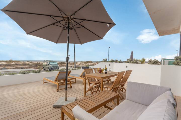 Apartamento para 5 personas, con jardín en El Cotillo