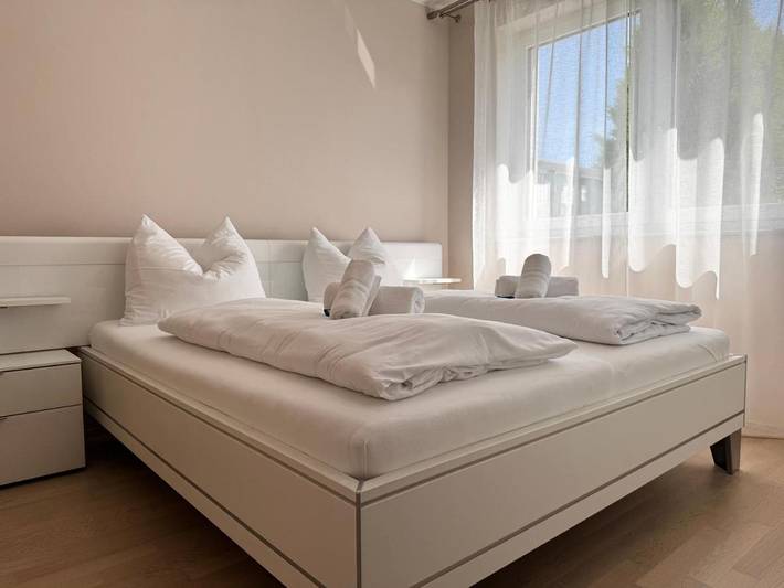 Ferienwohnung für 6 Personen, mit Ausblick und Garten