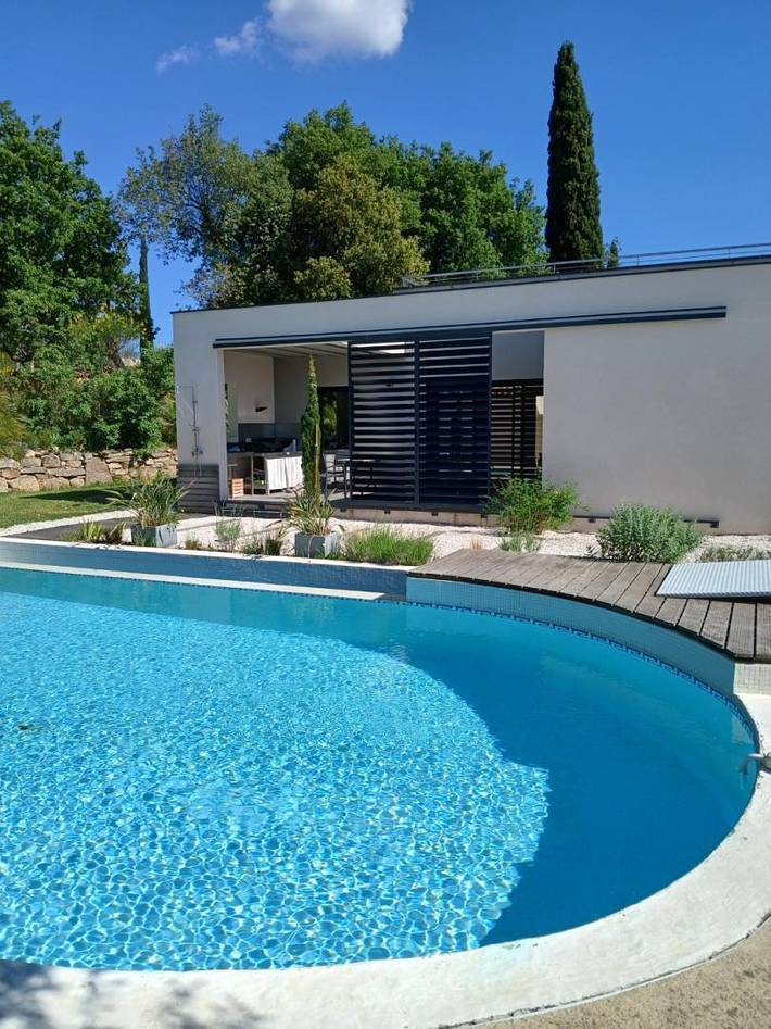 Gîte pour 2 personnes, avec piscine ainsi que terrasse et jardin à Villelongue-dels-Monts - 3