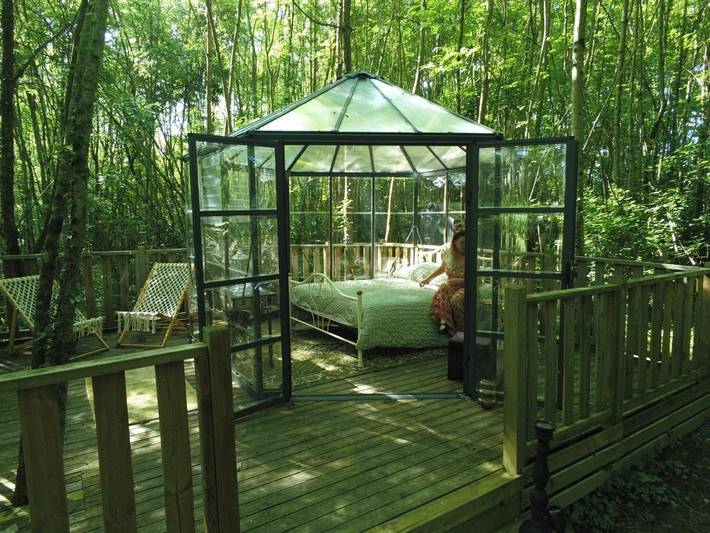 Tente pour 2 personnes, avec terrasse ainsi que vue et jardin en Pyrénées-Atlantiques - 4