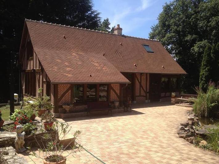 Maison de vacances pour 5 personnes, avec piscine ainsi que sauna et jardin