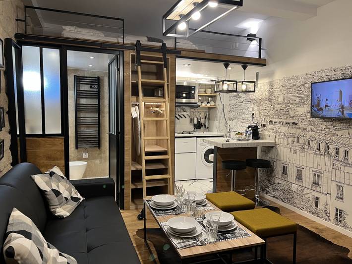 Loft for 5 people in Paris