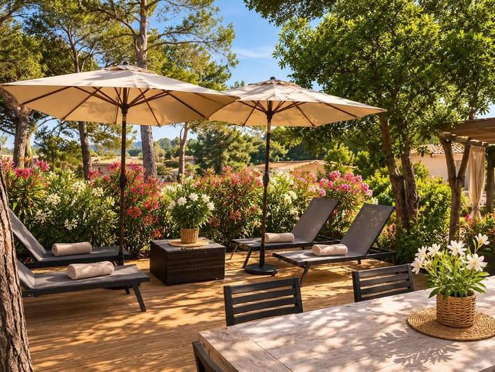 Camping pour 6 personnes, avec Terrasse ainsi que Jardin et Vue à Puget-sur-Argens - 3