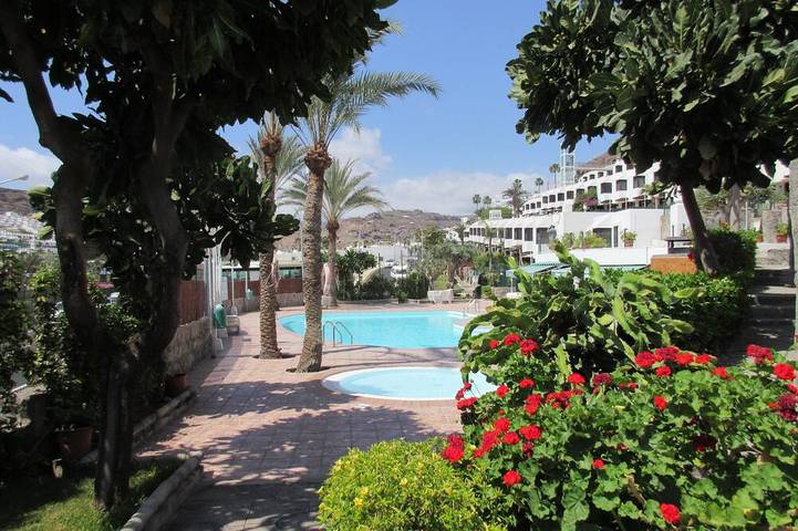 Bungalow für 5 Personen, mit Terrasse und Garten sowie Pool in Puerto Rico (Gran Canaria)