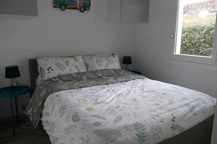 Appartement entier, Rez de jardin T2+Cabine accés direct à la mer in Cabourg, Région de Caen