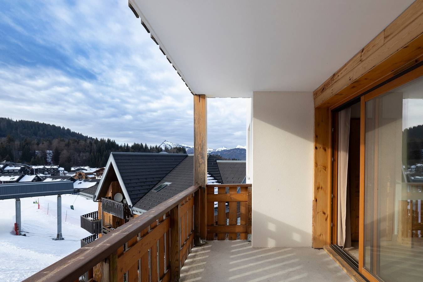 Ganze Wohnung, Modernes Apartment direkt an den Pisten in Morillon 1100 in Station de Morillon, Grand Massif
