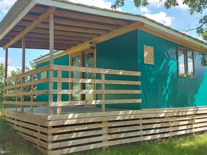 Mobil home pour 6 personnes, avec bassin pour enfant à Reilhaguet - 3