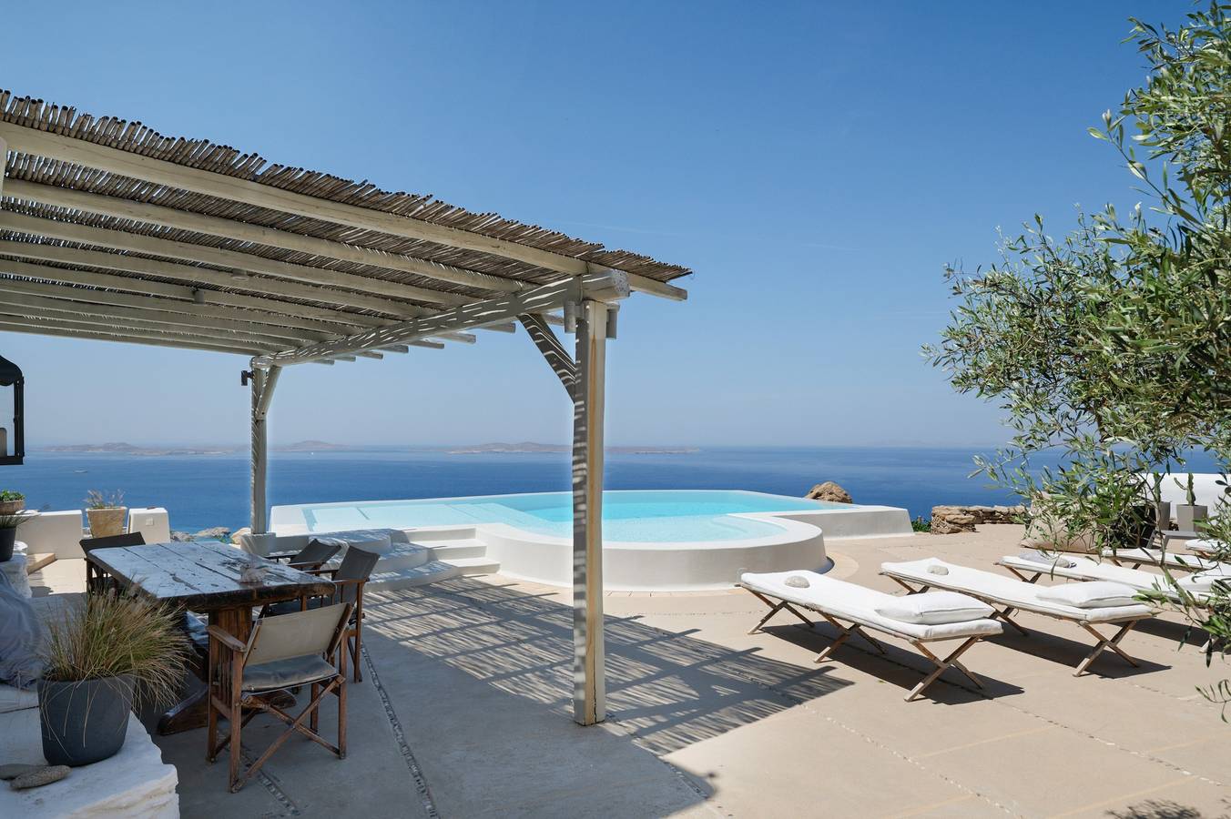 The Eagle's Nest, Fanari, Mykonos – Panoramablick auf die Ägäis und 11 Inseln in Faros Armenistis, Mykonos