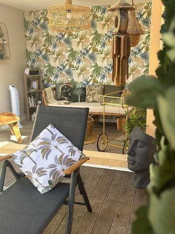 Gîte pour 3 personnes, avec jardin et piscine dans Plage de Folle Anse