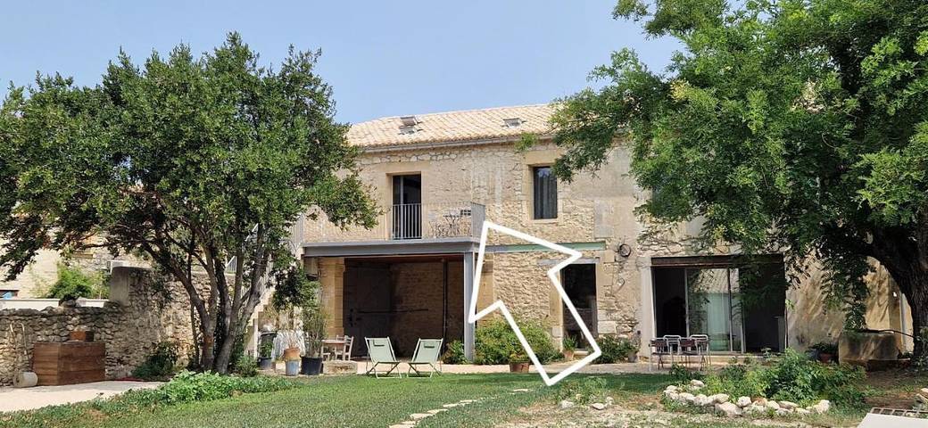 Gîte pour 4 personnes, avec piscine ainsi que jardin et vue, adapté aux familles à Saint-Hilaire-d'Ozilhan - 3