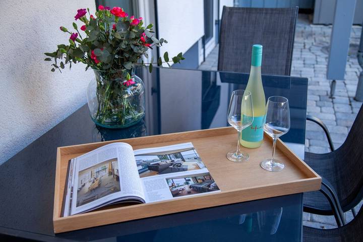 Genieße den Tag! Ferienhaus Carpe Diem mit Charme und Teilseesicht. in Bodman-Ludwigshafen, Obersee (Bodensee)