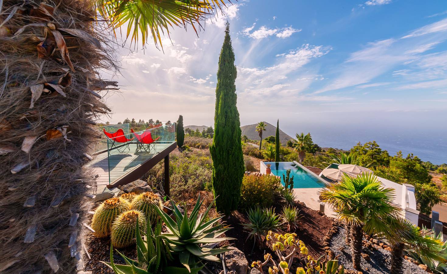 Casa de vacaciones Pabellón de Miramar con vistas al mar, jardín y Wi-Fi in Puntagorda, La Palma Norte