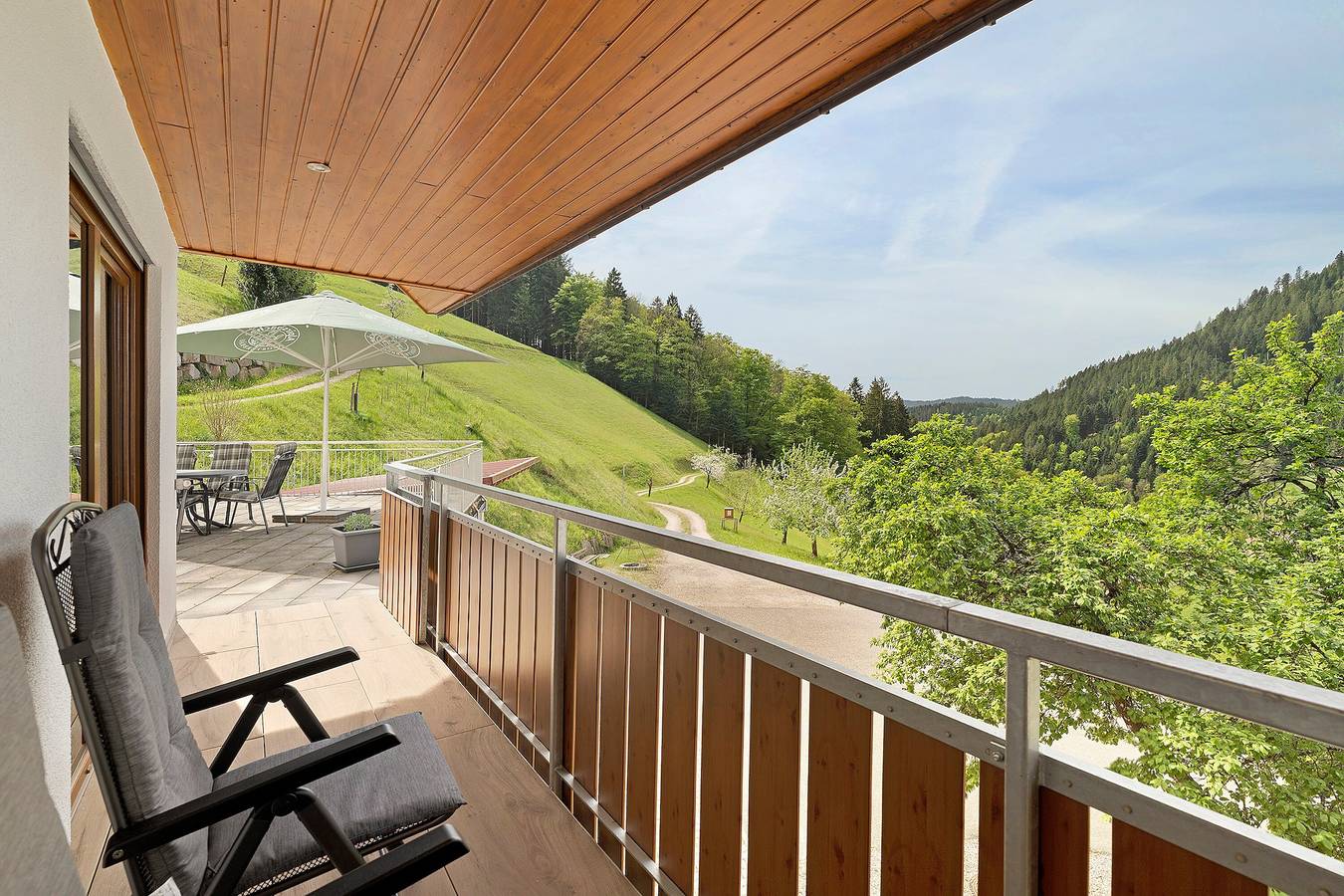 Ganze Wohnung, Holderstanzenhof: Ferienwohnung 'Talblick' mit Bergblick, privatem Balkon und Wi-Fi in Bad Peterstal-Griesbach, Mittlerer Schwarzwald