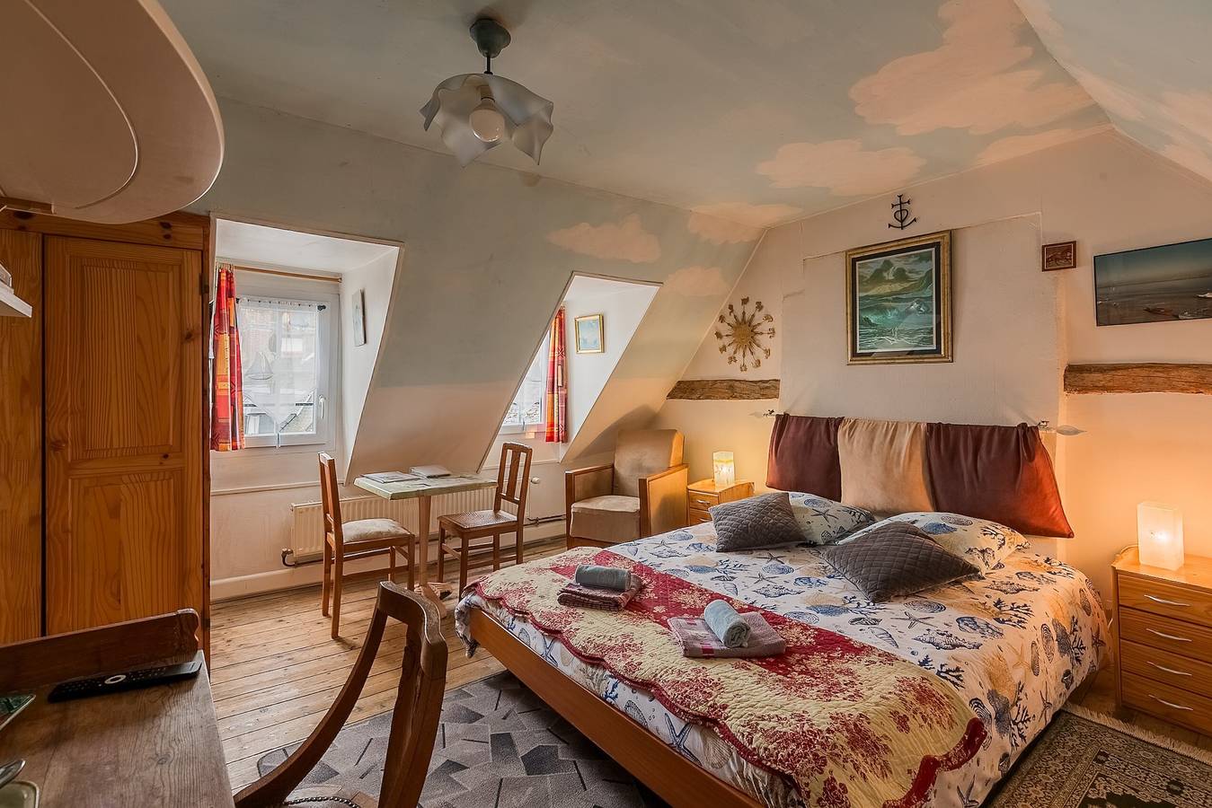 Gästezimmer „La Sirène“ mit Meerblick und Wlan in Saint-Valery-sur-Somme in Saint-Valery-sur-Somme, Abbeville und Umgebung