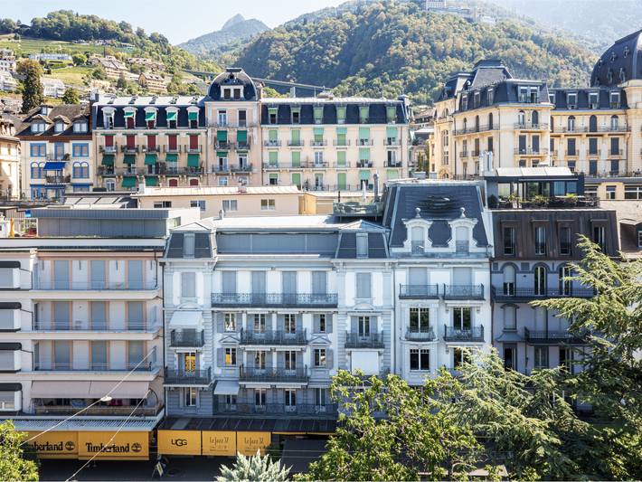 Ferienwohnung für 4 Personen, mit Balkon und Seeblick in Montreux