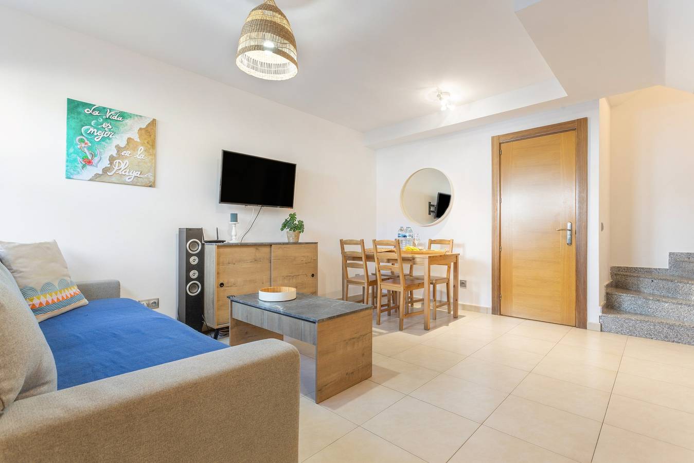 Apartamento entero, Apartamento Vacacional 'Alba - El Cotillo' con Balcón y Wi-Fi in Piedra Playa, La Oliva