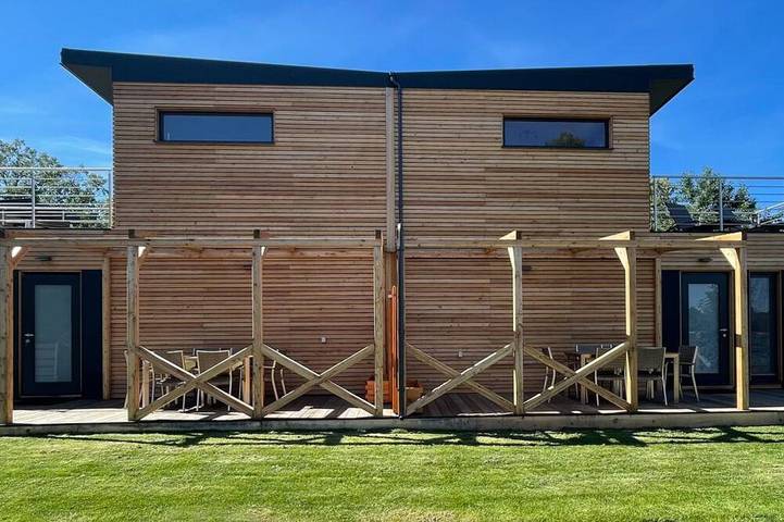 Ferienhaus für 4 Personen, mit Balkon und Sauna in Falkenberg/Elster