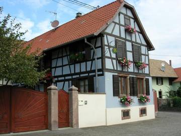 Gîte pour 5 personnes, avec terrasse à Wingersheim