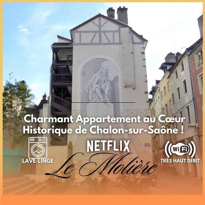 Gîte pour 4 personnes, avec terrasse, animaux acceptés à Chalon-sur-Saône