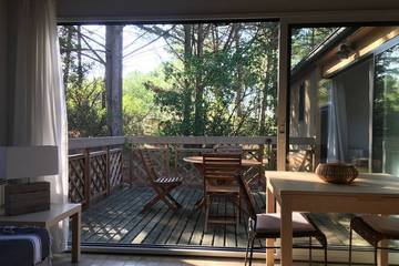 Gîte pour 4 personnes, avec terrasse, animaux acceptés dans Golf de la Méjanne