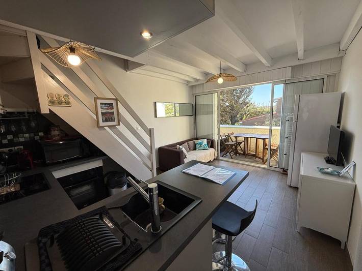Gîte pour 6 personnes, avec Balcon et Vue dans Hourtin Plage