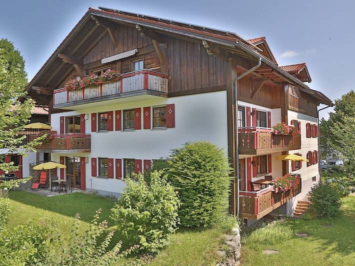 Ferienhaus für 3 Personen, mit Balkon und Terrasse sowie Garten und Sauna in Oy-Mittelberg